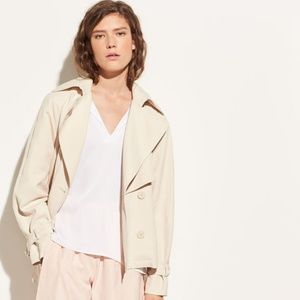 VINCE cropped trench coat